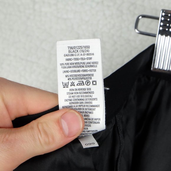 Vintage Black Wool Skirt - Picture 9 of 9